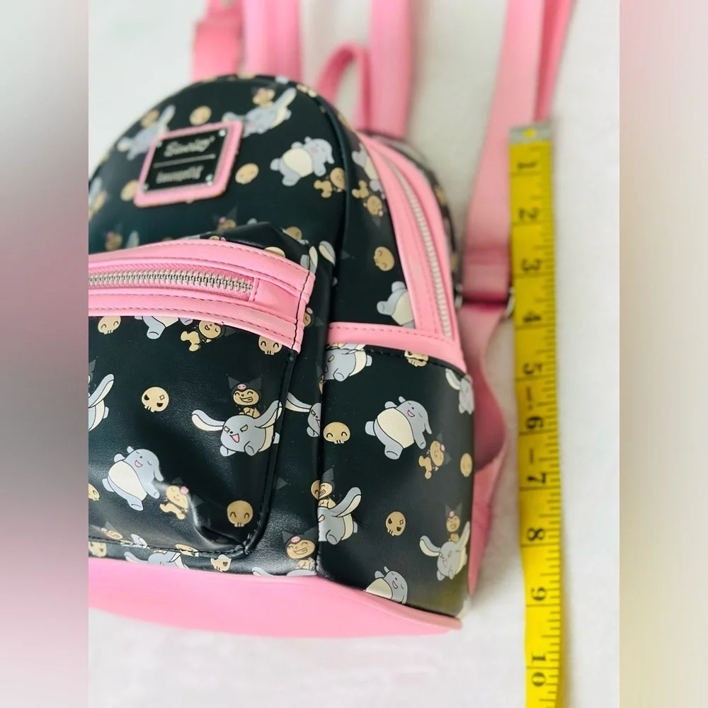 Loungefly Sanrio Glow In The Dark Kuromi and Baku Mini Backpack